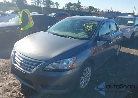 2015 Nissan Sentra S z USA, uszkodzony, nr VIN 3N1AB7AP0FY336204
